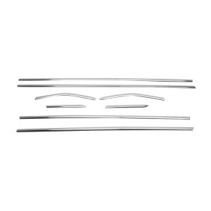 Ford Focus Window Trim - Omac - S.Steel - Gloss Silver - '12-'18 Ford Focus Window Trim - Omac - S.Steel - Gloss Silver - '12-'18